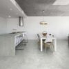 Cuisine intérieur avec carrelage imitation pierre Quartz Stone
