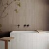 Carrelages en Wabi-sabi de couleur cotton, blanche et beige