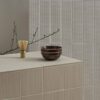 Carrelages en Wabi-sabi de couleur cotton, blanche et gris