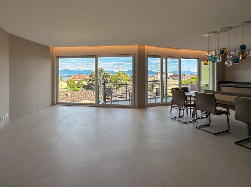 Rénovation appartement Nyon – Cuisine d'exception, Espace de vie et Salle de bain à Nyon, vue 9