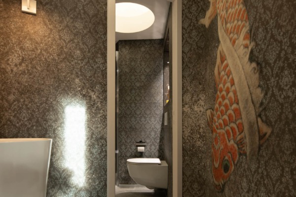 Rénovation d’une villa d’architecte à Montreux – Cuisine d'exception, Espace de vie, Piscines et terrasses et Salle de bain à Montreux, vue 6