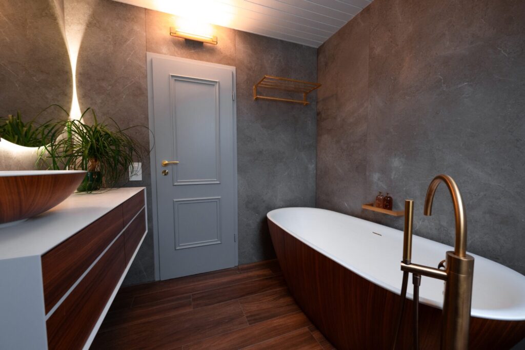Rénovation de salle de bains dans la région de Lausanne « Les Cullayes » – Salle de bain à Les Cullayes, vue 2