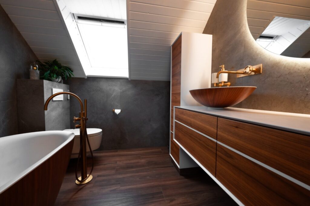 Rénovation de salle de bains dans la région de Lausanne « Les Cullayes » – Salle de bain à Les Cullayes