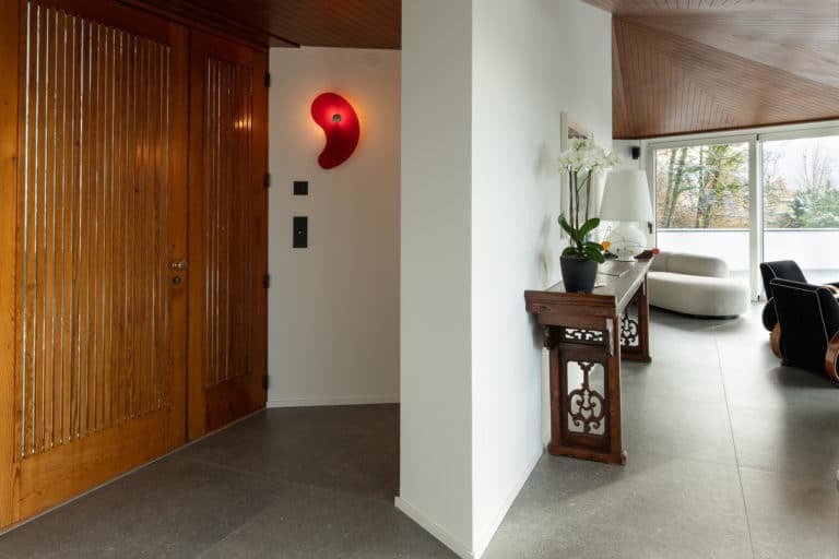 Rénovation d’une villa d’architecte à Montreux – Cuisine d'exception, Espace de vie, Piscines et terrasses et Salle de bain à Montreux, vue 25