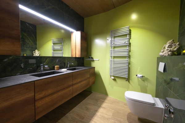 Rénovation de salle de bains avec vasques en céramique sur mesure à Morges – Salle de bain à Morges, vue 5