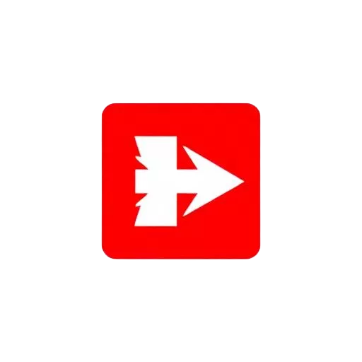 Logo avec une croix blanche sur fond rouge